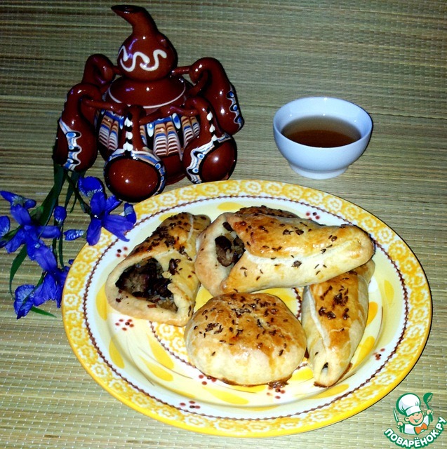 Samosa with beef and rice