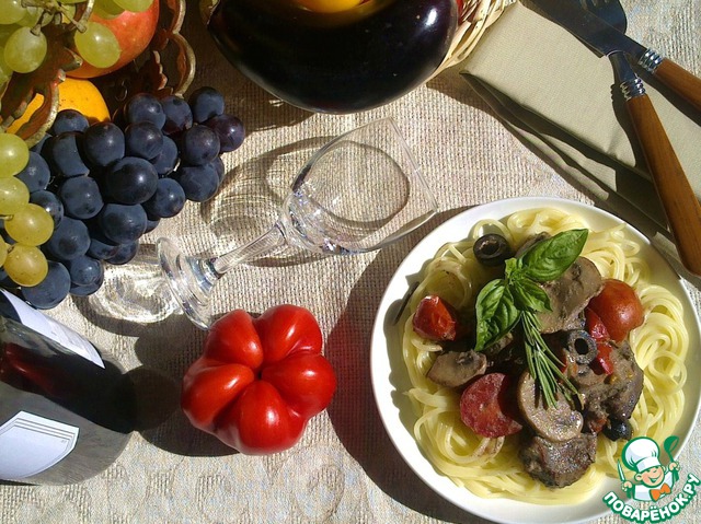 A stew of poultry Milanese