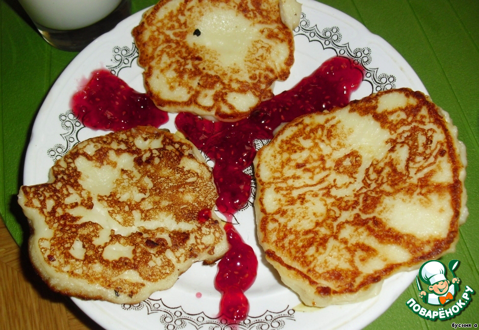 Fritters of cottage cheese