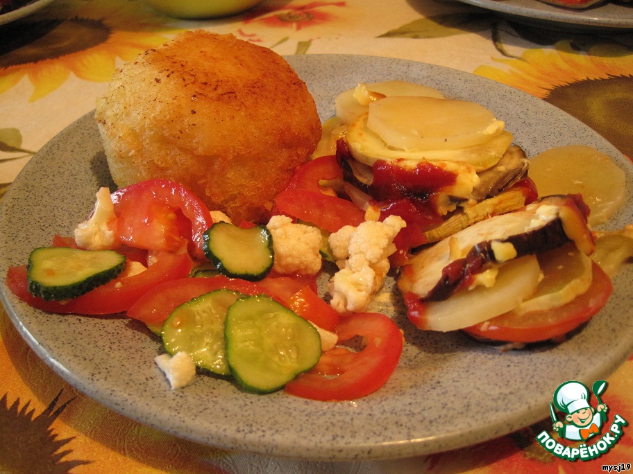 Cutlets of chicken fillet with cheese -2
