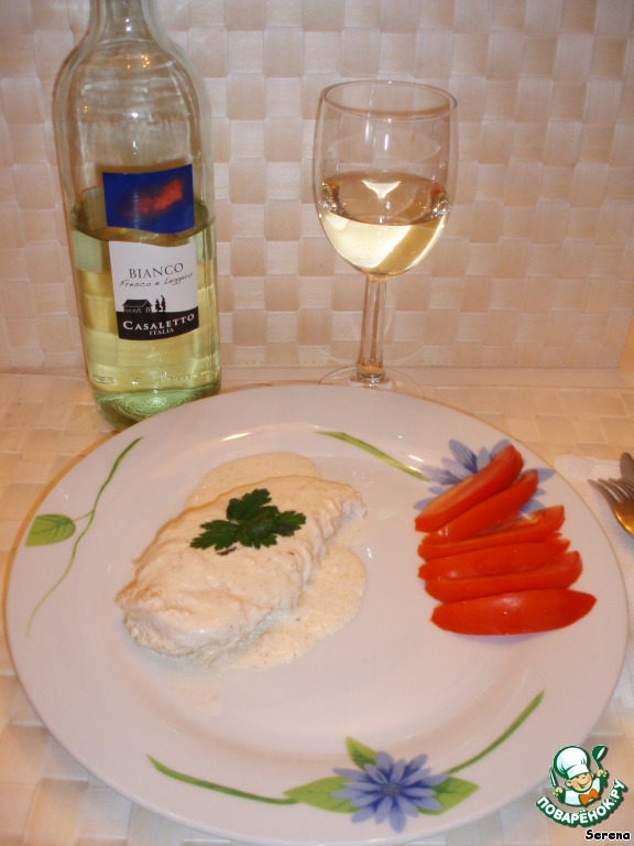 Chicken breast in cream and Grappa