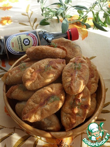 Пирожки с нутом и грибами