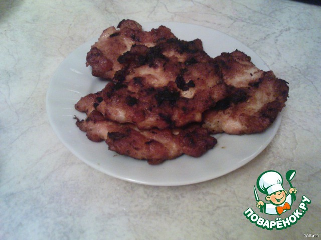 Schnitzel of chicken