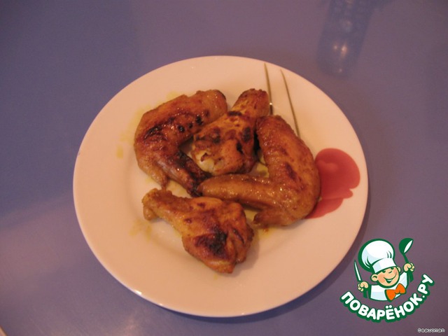 Wings in honey