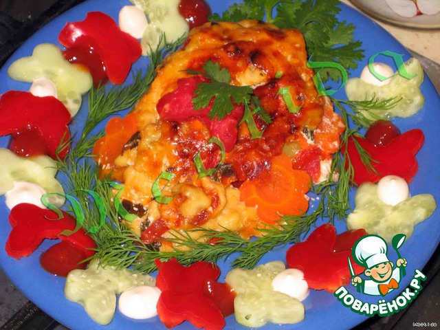 Chicken with autumn vegetables
