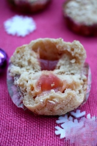 Muffins yogurt with gummy candy