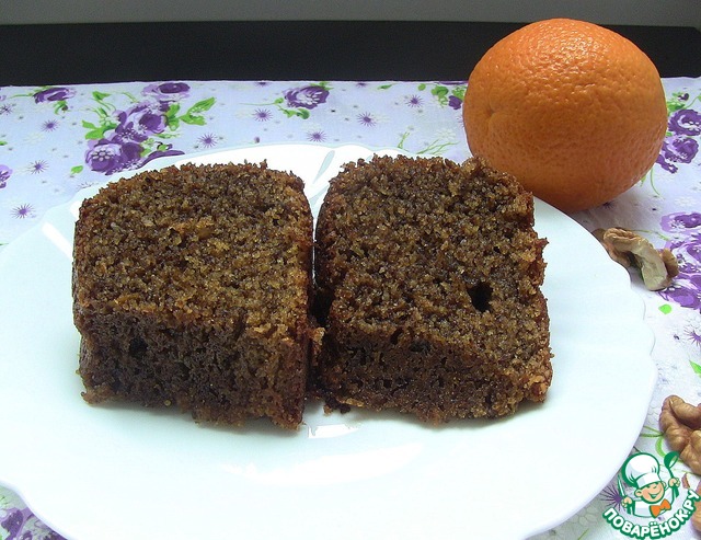 Orange pie with cornmeal