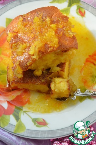 Yogurt cake with citrus syrup
