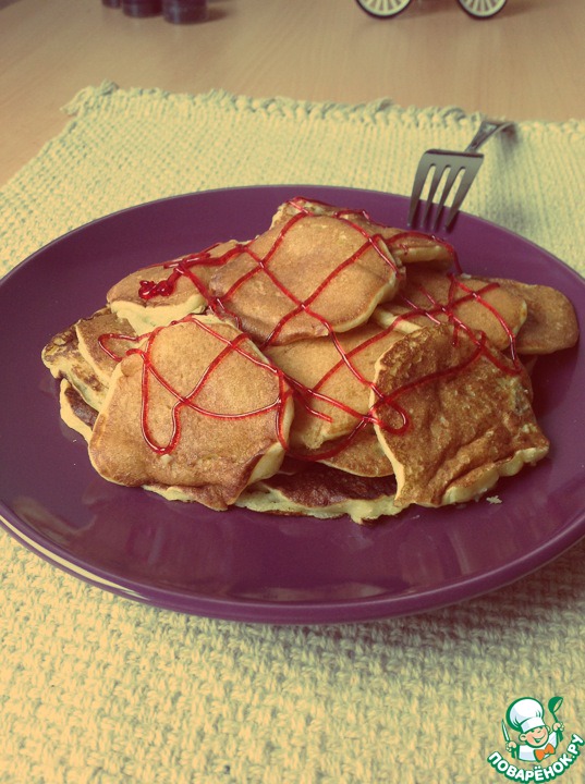 Quick pancake-the pancakes with coconut