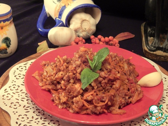 Buckwheat porridge with minced meat