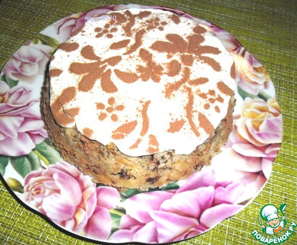 Манник с фруктами и шоколадом