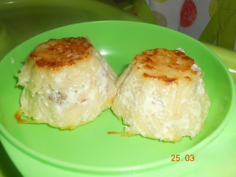 Casserole of vermicelli