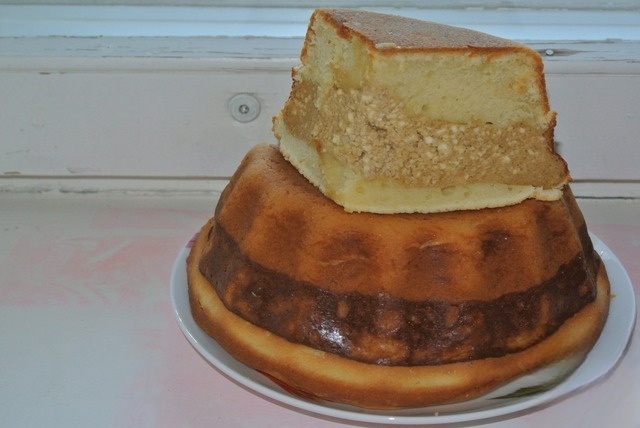 Cupcake with chocolate-coffee layer