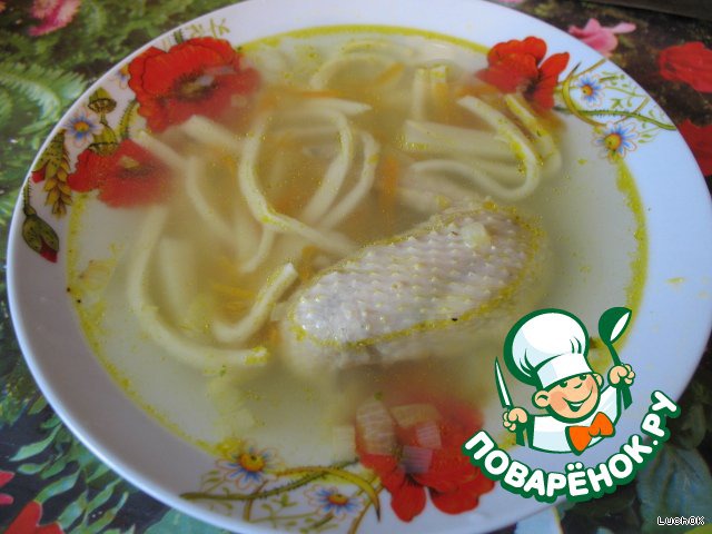 Homemade chicken noodle