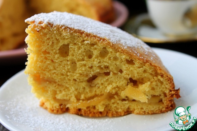 Карамельная шарлотка