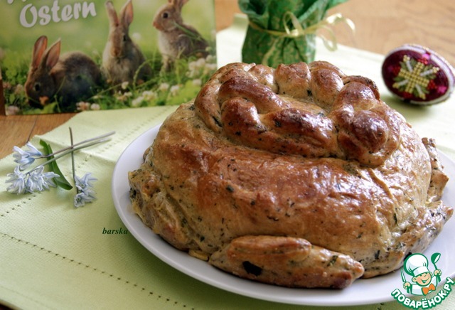 Rustic Easter bread spelt flour