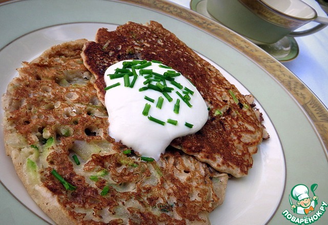 Buckwheat pancakes with full sun