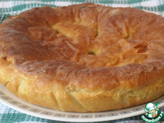Pie with tofu and spinach
