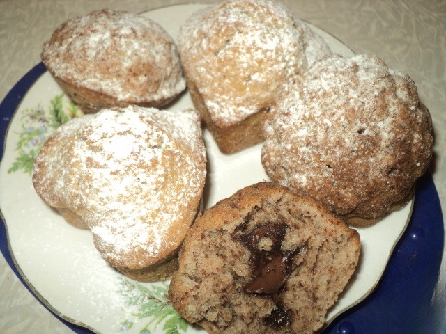 Кексики с орехами и шоколадом