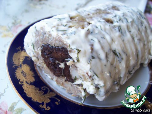 Meat loaf in mayonnaise