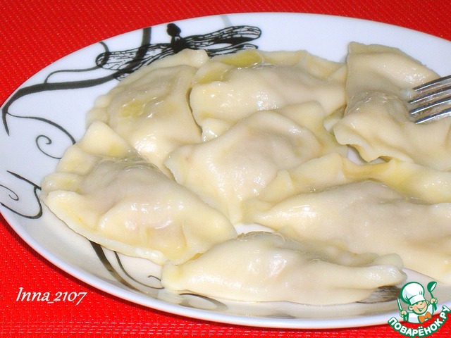 Dumplings with meat and pumpkin