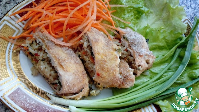 Chicken fillet with rice and vegetables