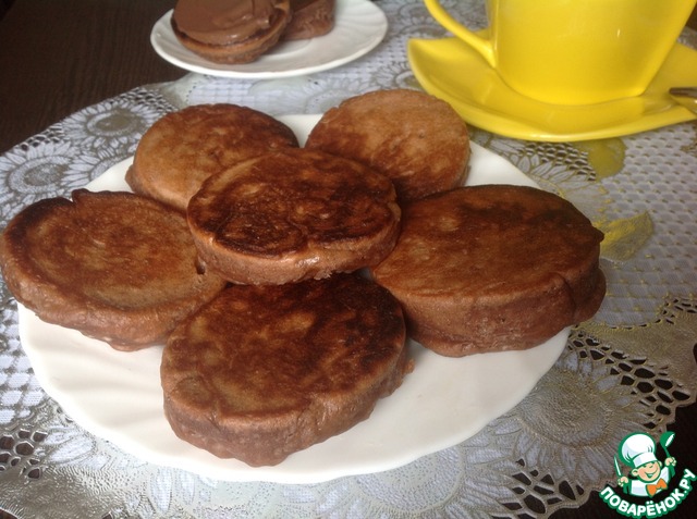 Yeast pancakes with Nutella