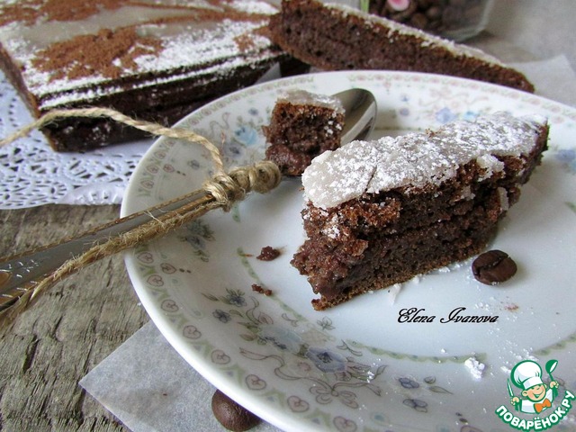 Черёмуховый пирог с шоколадной начинкой