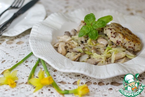 Pellet of rice with NAPA cabbage