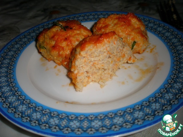 Chicken meatballs in a spicy tomato sauce
