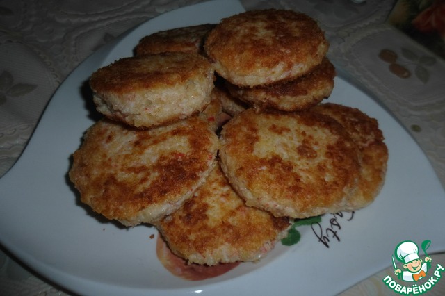 Crab-cheese burgers