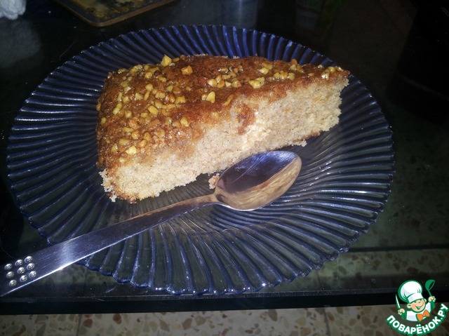 Sweet cake with maple syrup