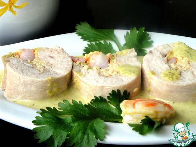 Chicken breast with pistachio sauce
