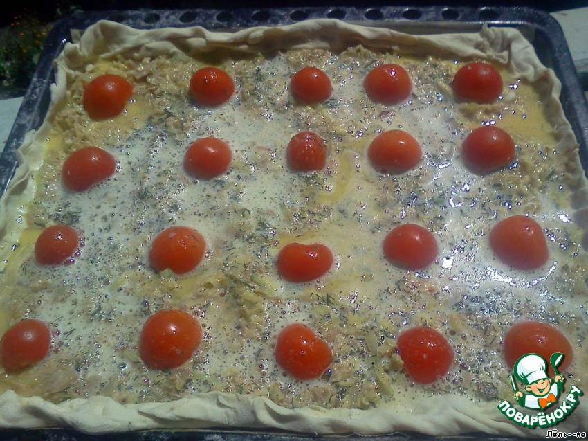 Pie with tuna