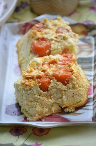 Творожный пудинг с черри