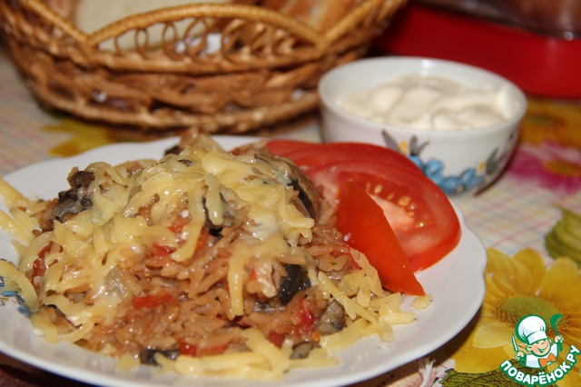 Mushroom risotto Alla Milanese