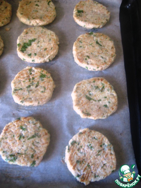 Fritters of cauliflower with cilantro