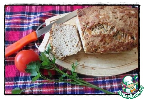 Beer bread with bacon and cheese