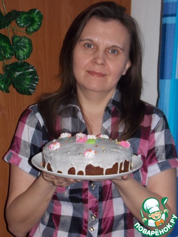Шоколадный пирог с изюмом