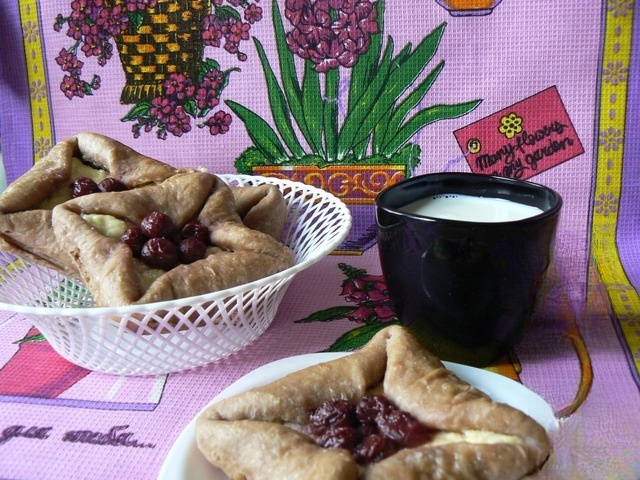 Ватрушки-конвертики шоколадные с двойной начинкой