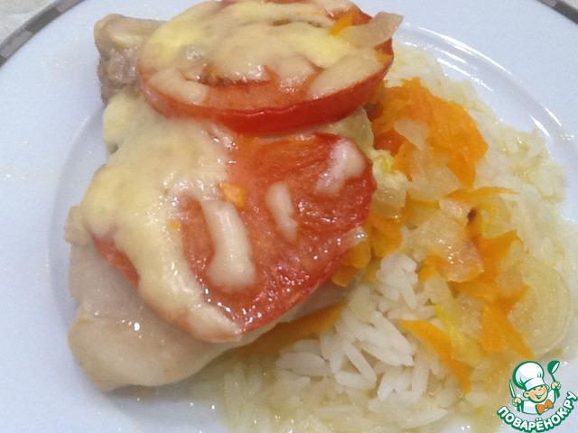 Chicken thighs with vegetables