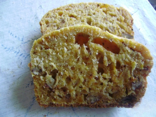 Тыквенно-банановый кекс