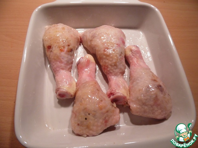 Stuffed chicken drumsticks