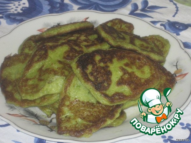 Green pancakes