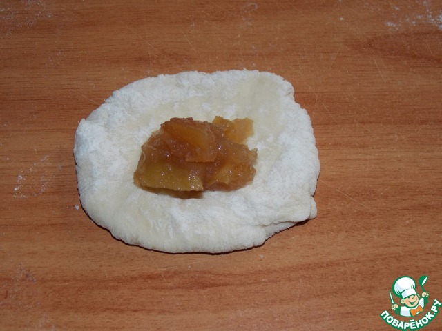Vegetable patties with jam