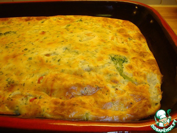 Casserole broccoli with cheese