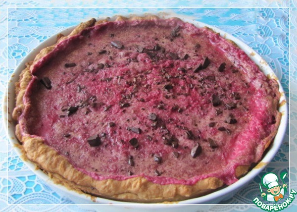 Tart with raspberry butter cream