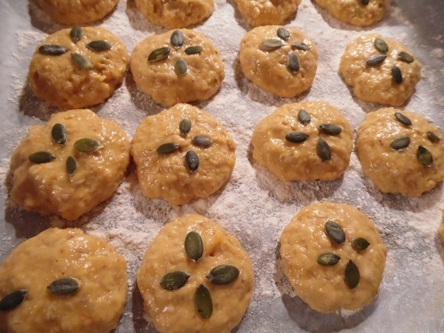 Тыквенное печенье с овсяными хлопьями и пряностями