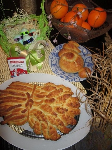 Пасхальный сноп и пасхальный зайчик