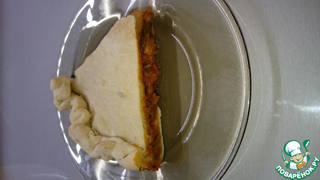 Vegetable pie made with zucchini